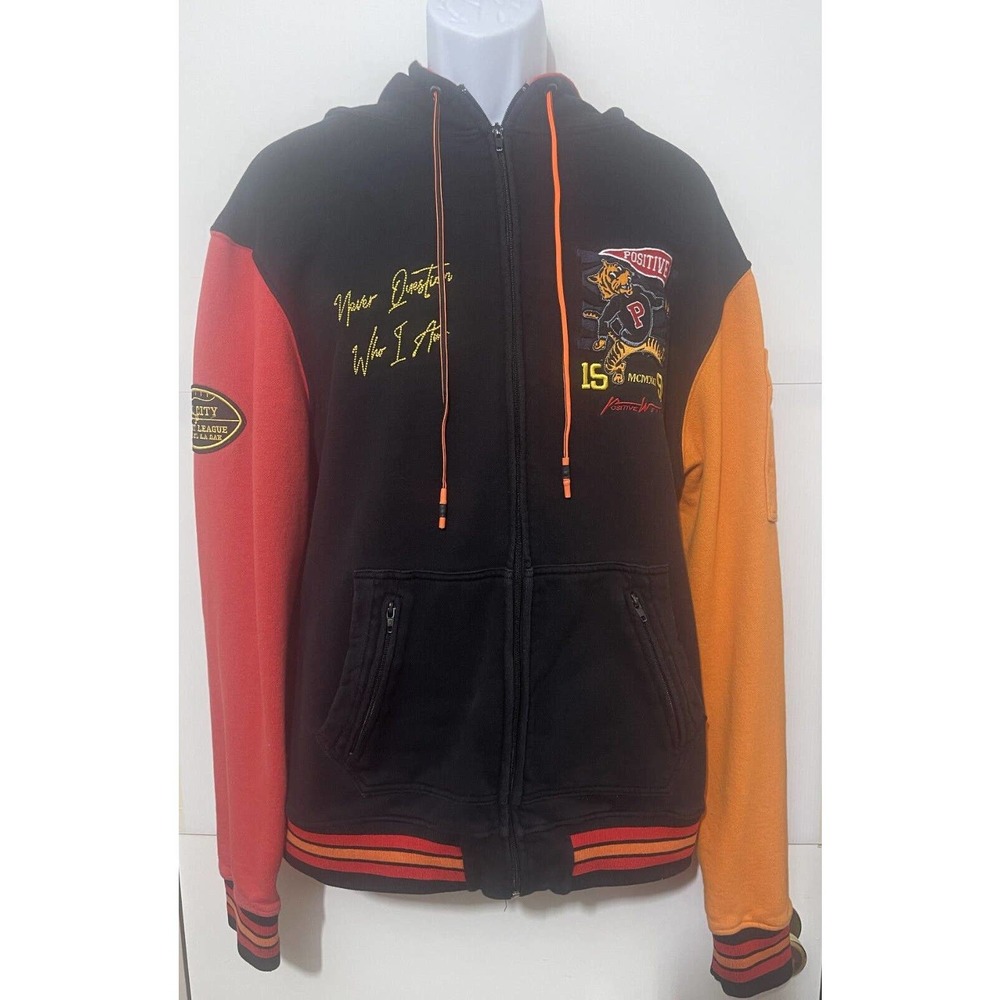 POSITIVE WEAR TEAM FAN FULL-ZIP HOODIE "Black" Men's XL